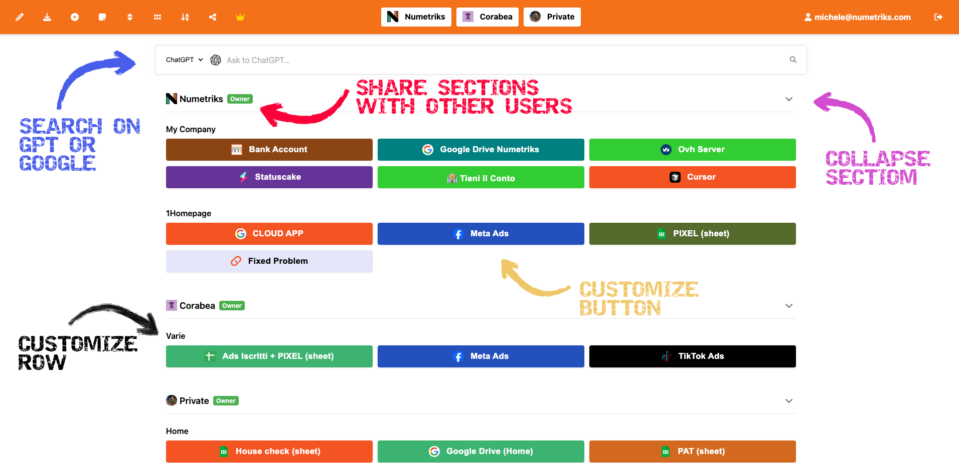 1Homepage Dashboard